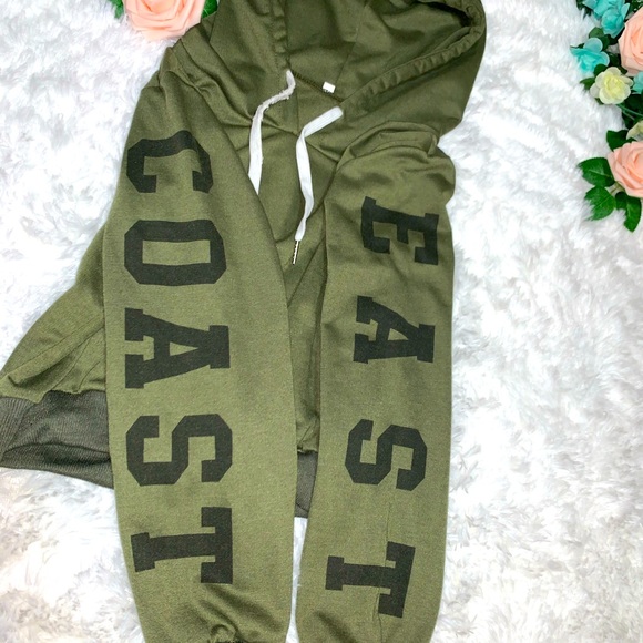 Banana Republic Girls Army Green Crop Top Pullover - Picture 6 of 8